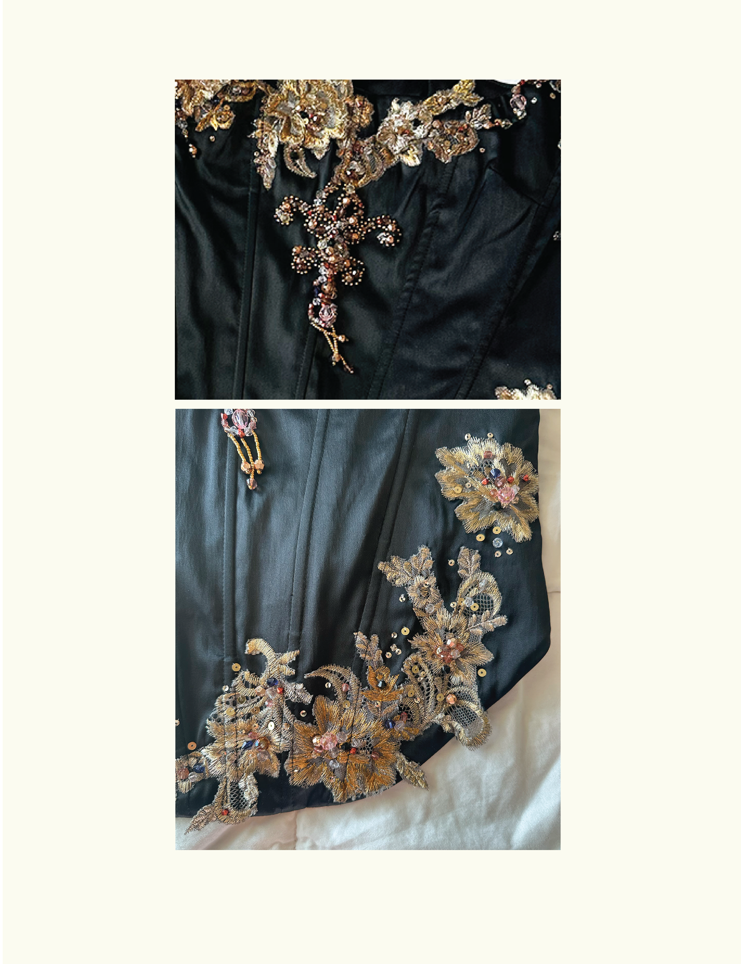Vintage Black Mandalay Corset